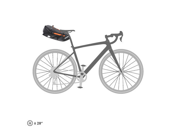 Ortlieb Seat-Pack black matt 11 L Velcro 