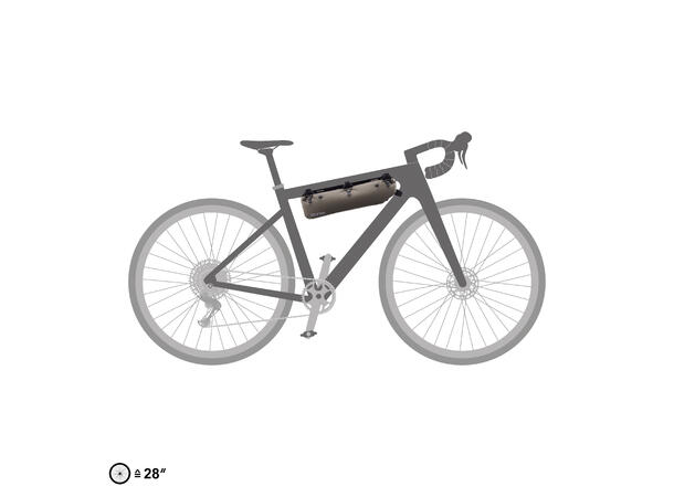 Ortlieb Frame-Pack RC Toptube dark sand 4 L Hook and loop straps 