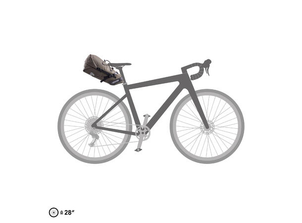 Ortlieb Seat-Pack dark sand 11 L Hook and loop straps 