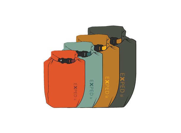 Exped Drybag Versa Crush flame 0.5 
