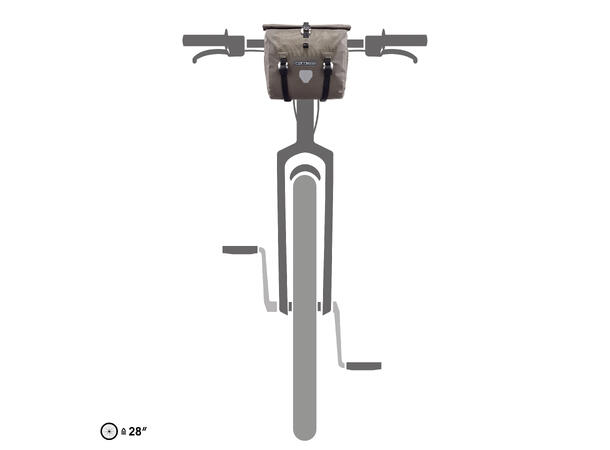 Ortlieb Handlebar-Pack QR dark sand 11 L Bar-Lock 