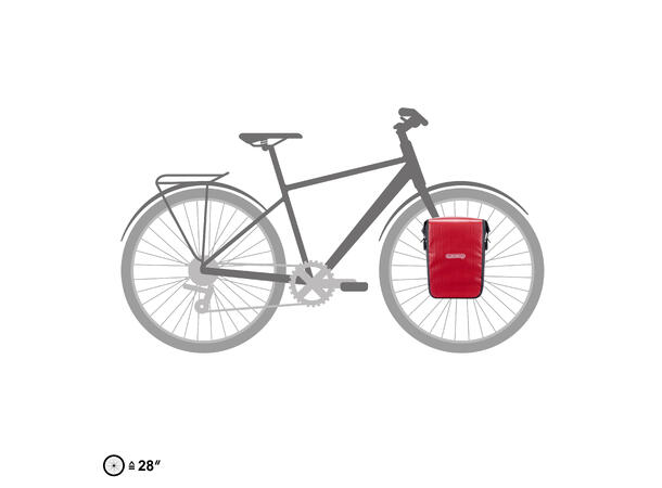 Ortlieb Sport-Roller Core red - black 14,5 L QL2.1 