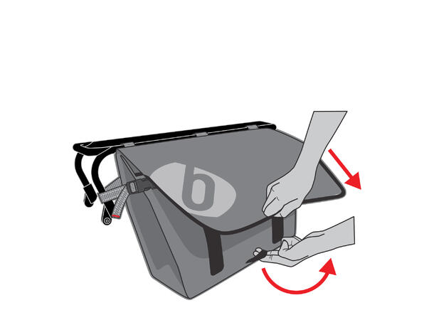 Benno Utility Pannier Bag - WP (1) Boost, 46er 