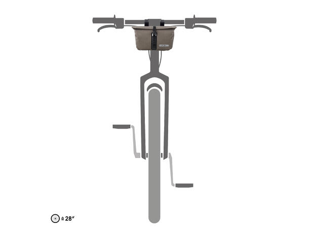 Ortlieb Accessory-Pack dark sand,  3,5 L, Hook and loop straps 