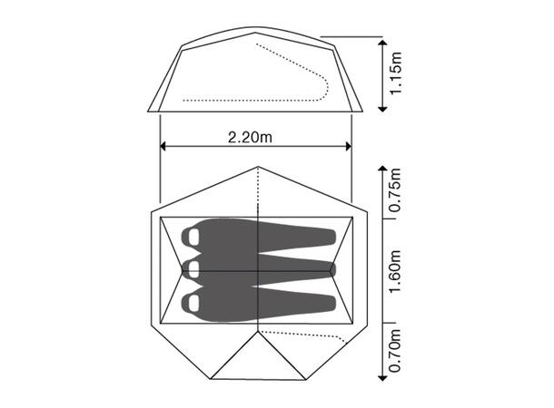 Exped Vega 3 umbra 