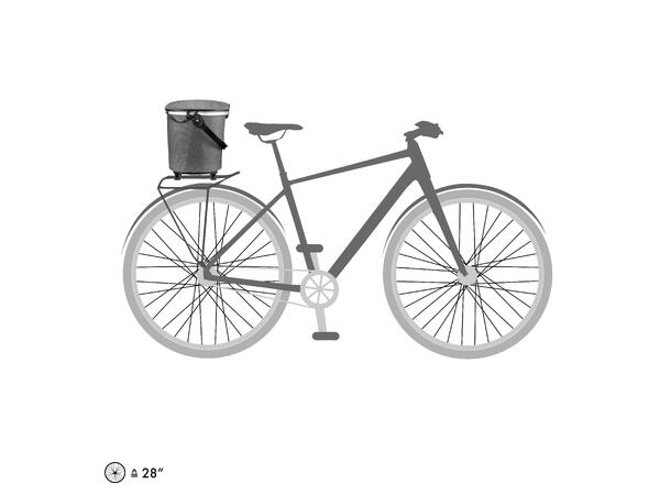 Ortlieb Up-Town Rack Urban pepper 17,5 L TopLock 